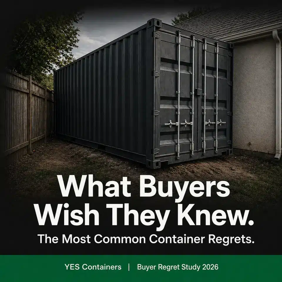 Shipping container placement mistakes on residential property buyer regret study data