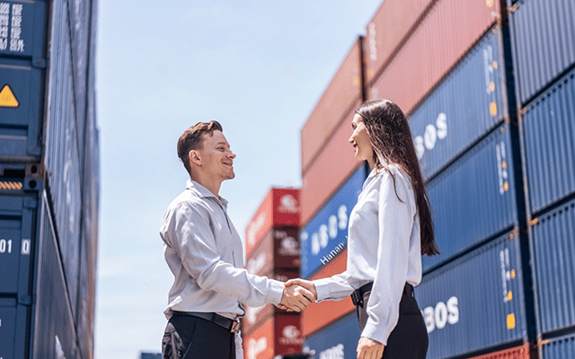 returning customer shipping containers