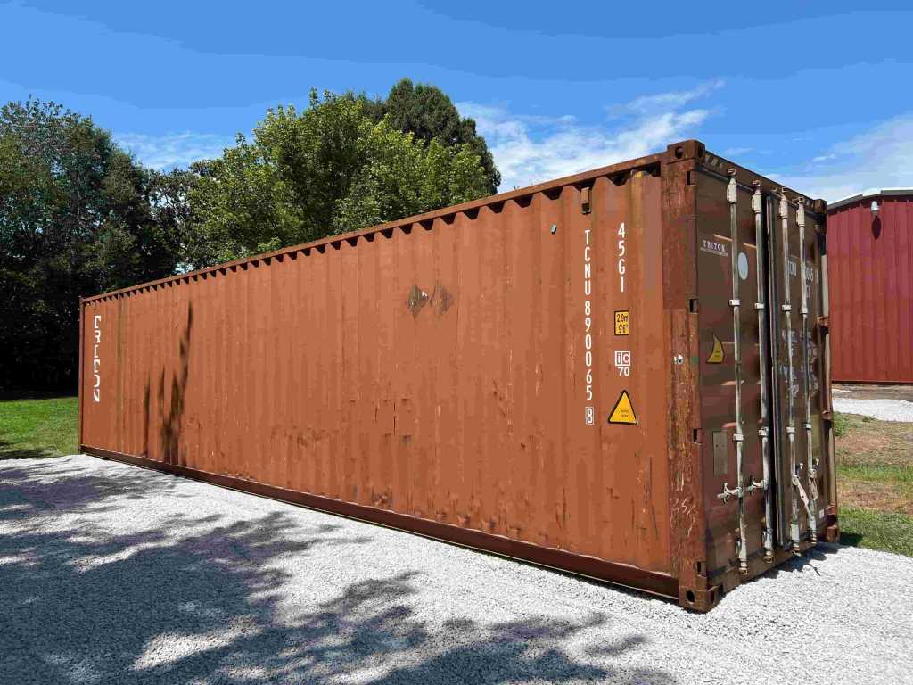 40ft shipping container delivered by YES Containers to a US customer site
